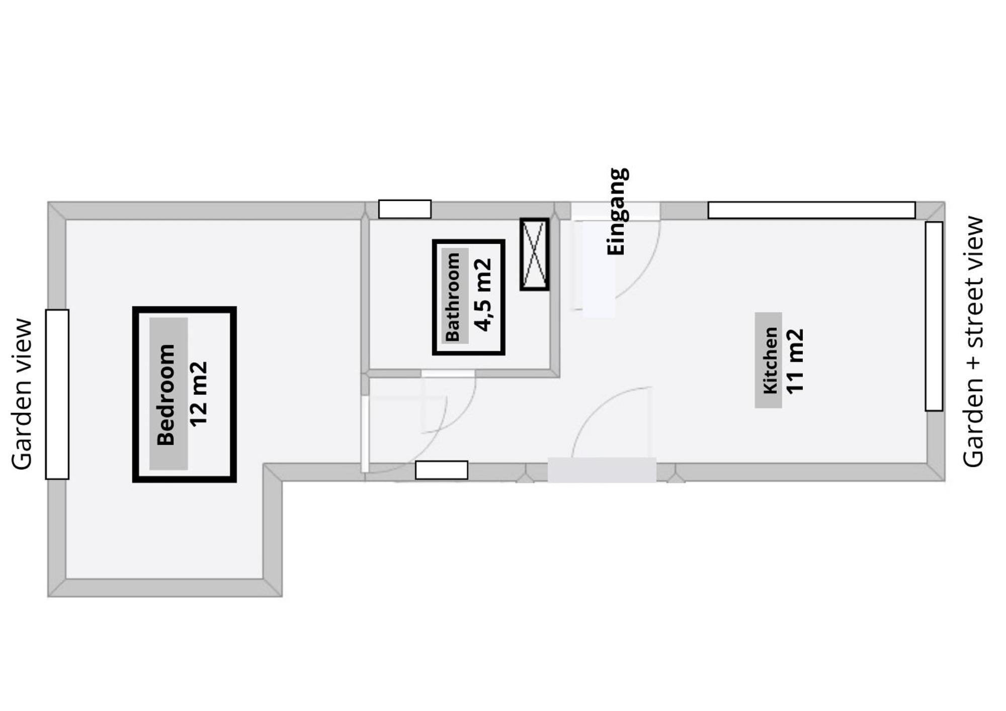 Mini-Apartment Ruhig Und Verkehrsguenstig In Berlin Exteriör bild